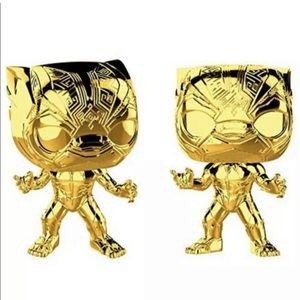 Black Panther 383 Gold Chrome FunkoPop